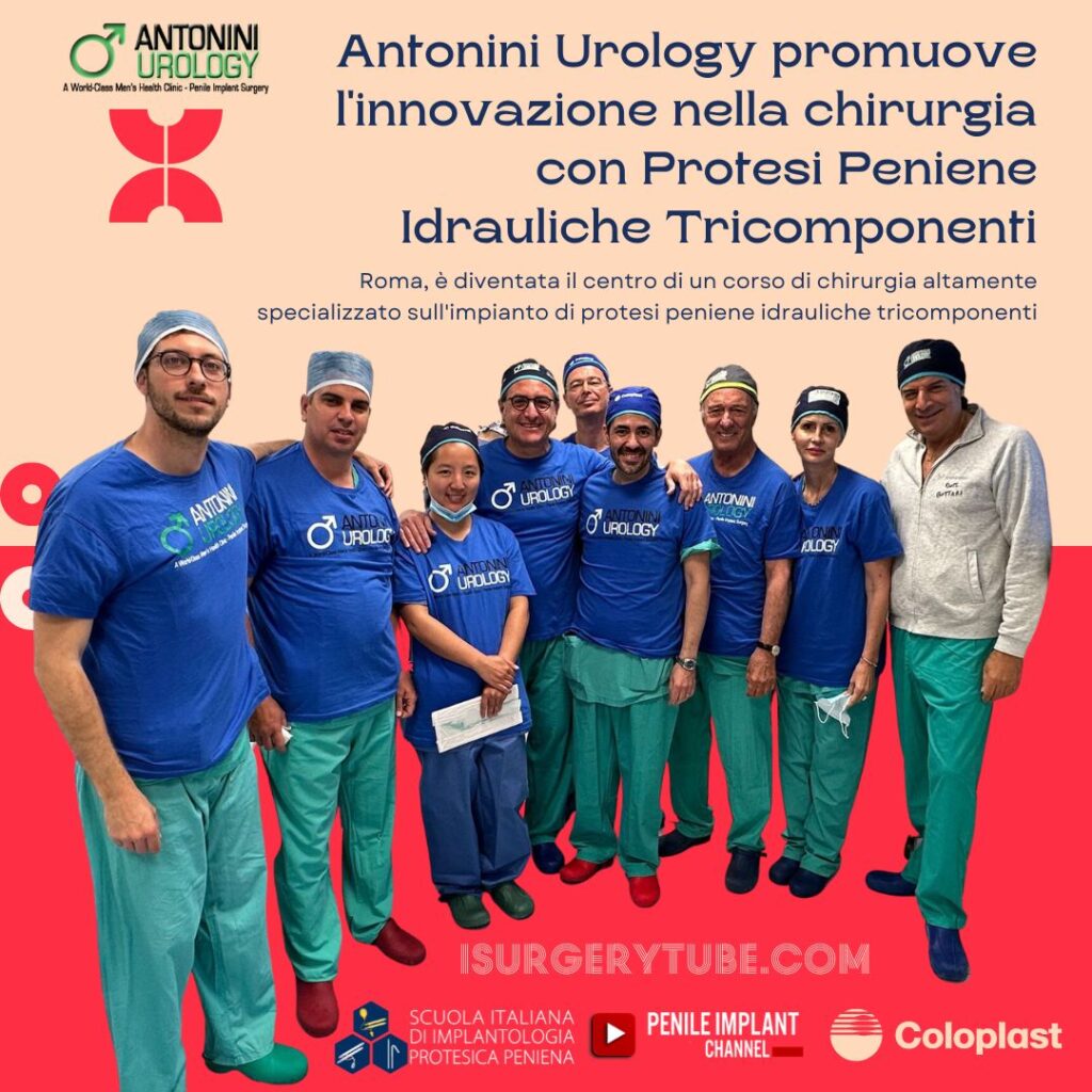 Antonini Urology promueve la innovación en la cirugía con prótesis penianas hidráulicas tricomponentes.